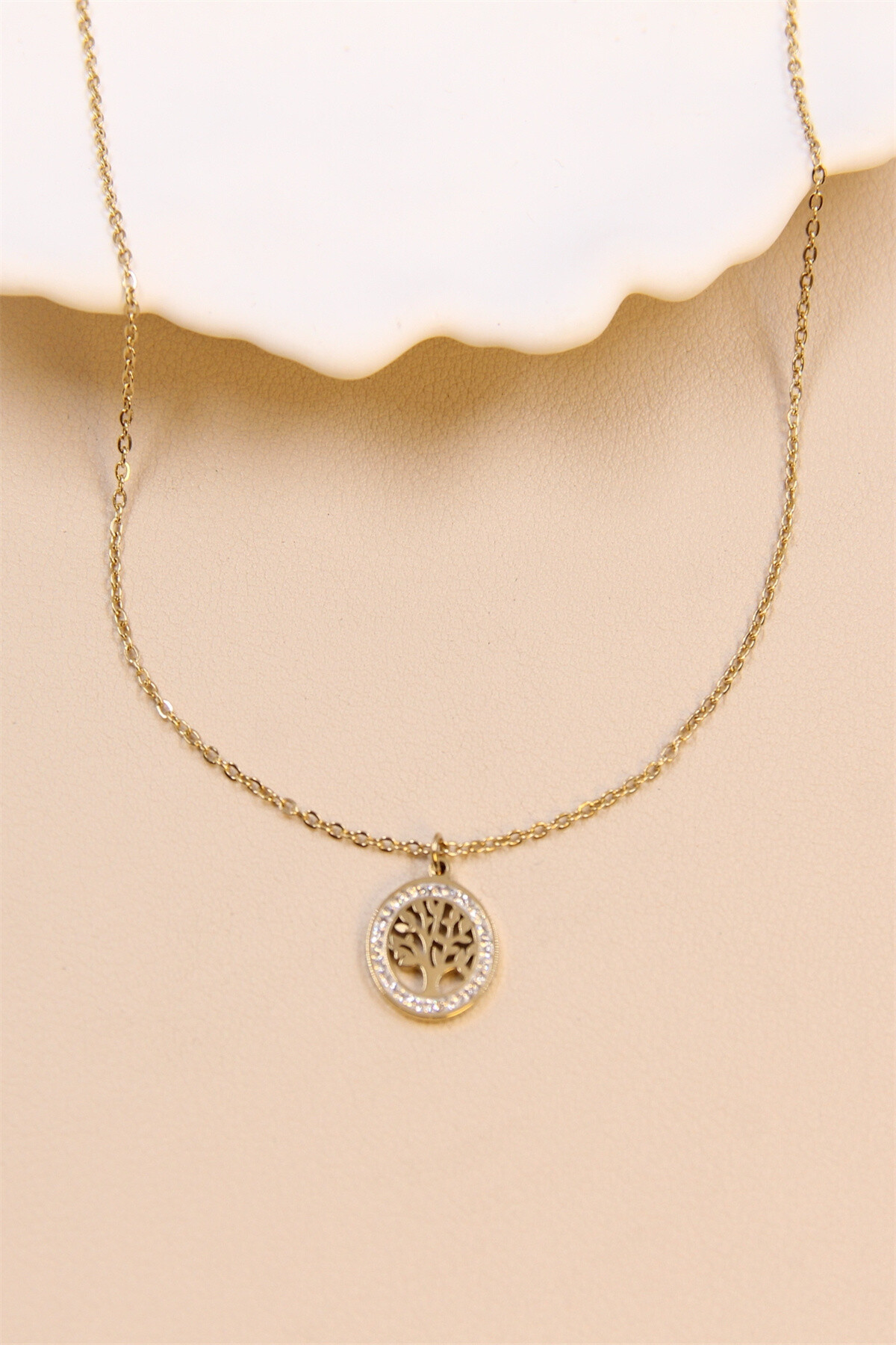 Mayorista Bellissima - Collar de árbol de acero inoxidable