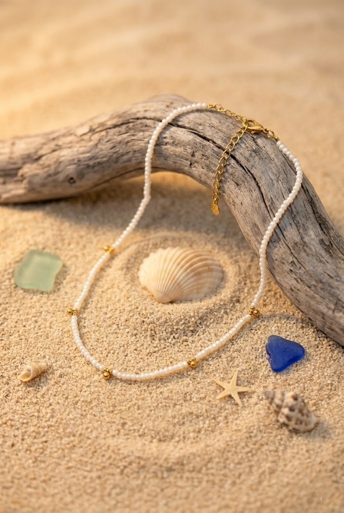 Grossiste Bellissima - Collier Perles de Culture Acier Inoxydable – Élégance Intemporelle
