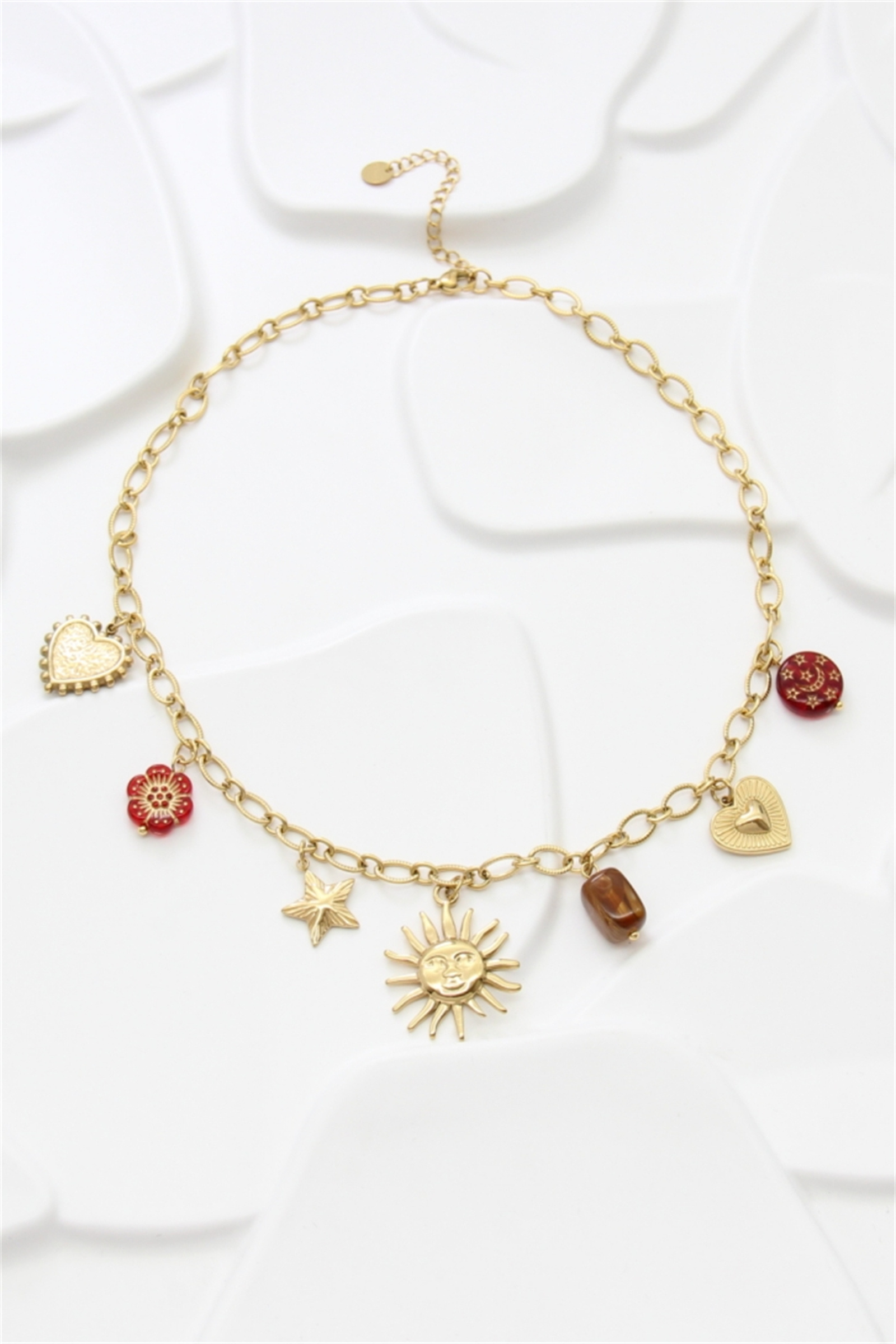 Bracelet Femme Cannes Cœur  en acier inoxydable Doré à personnaliser