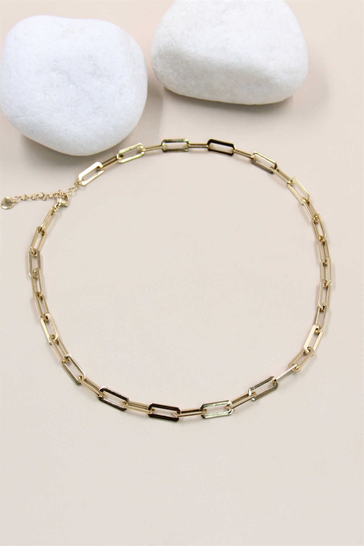 Grossiste Bellissima - Collier Maillon en Acier Inoxydable - Éclat Intemporel