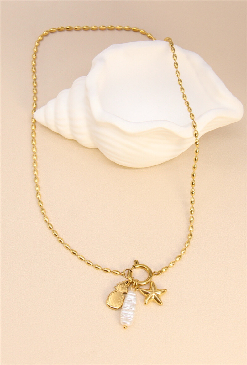 Grossiste Bellissima - Collier à breloque en acier inoxydable – Style moderne et raffiné