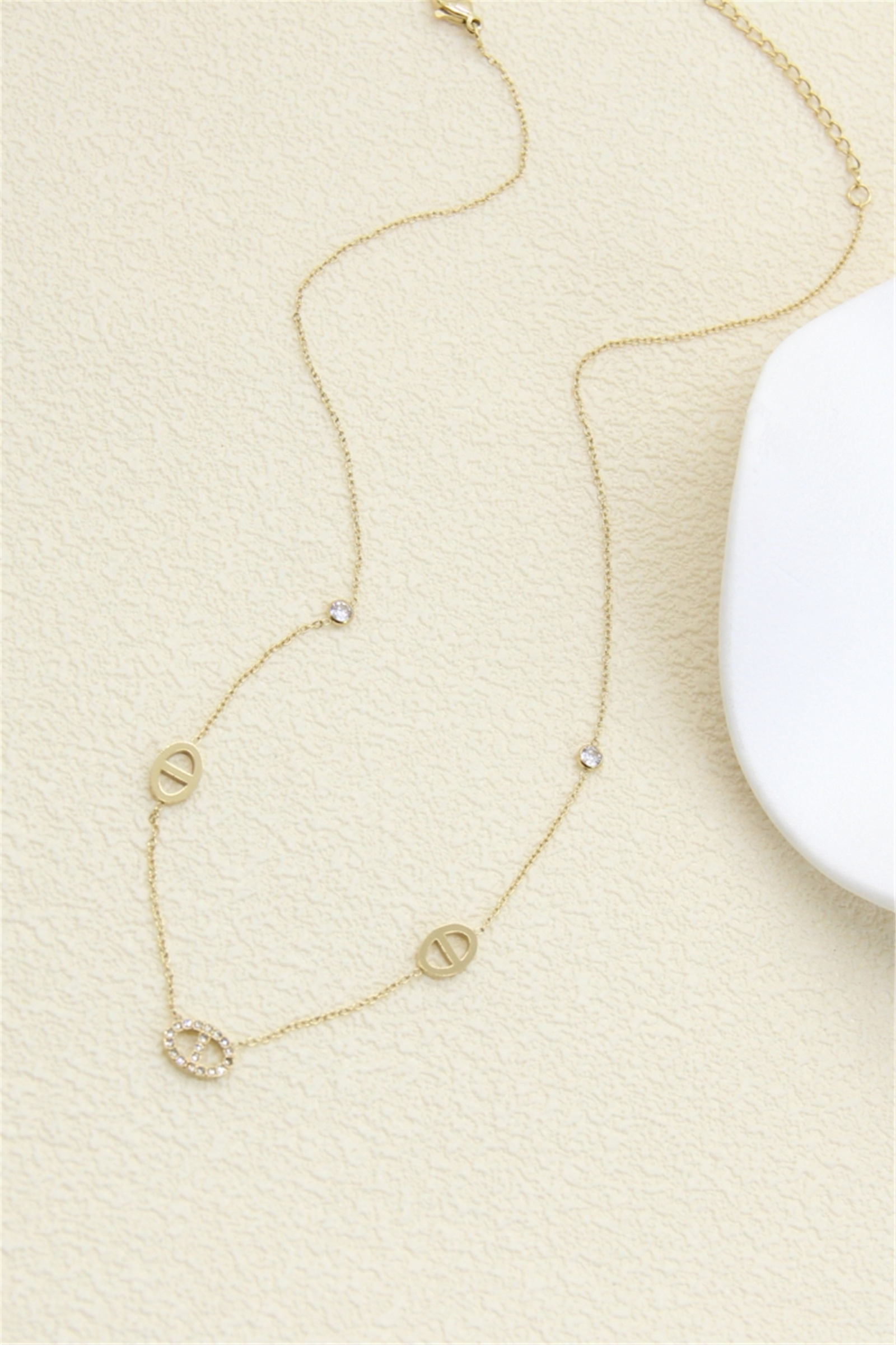 Grossiste Bellissima - Collier Chaîne Marine avec Oxydes – Acier Inoxydable