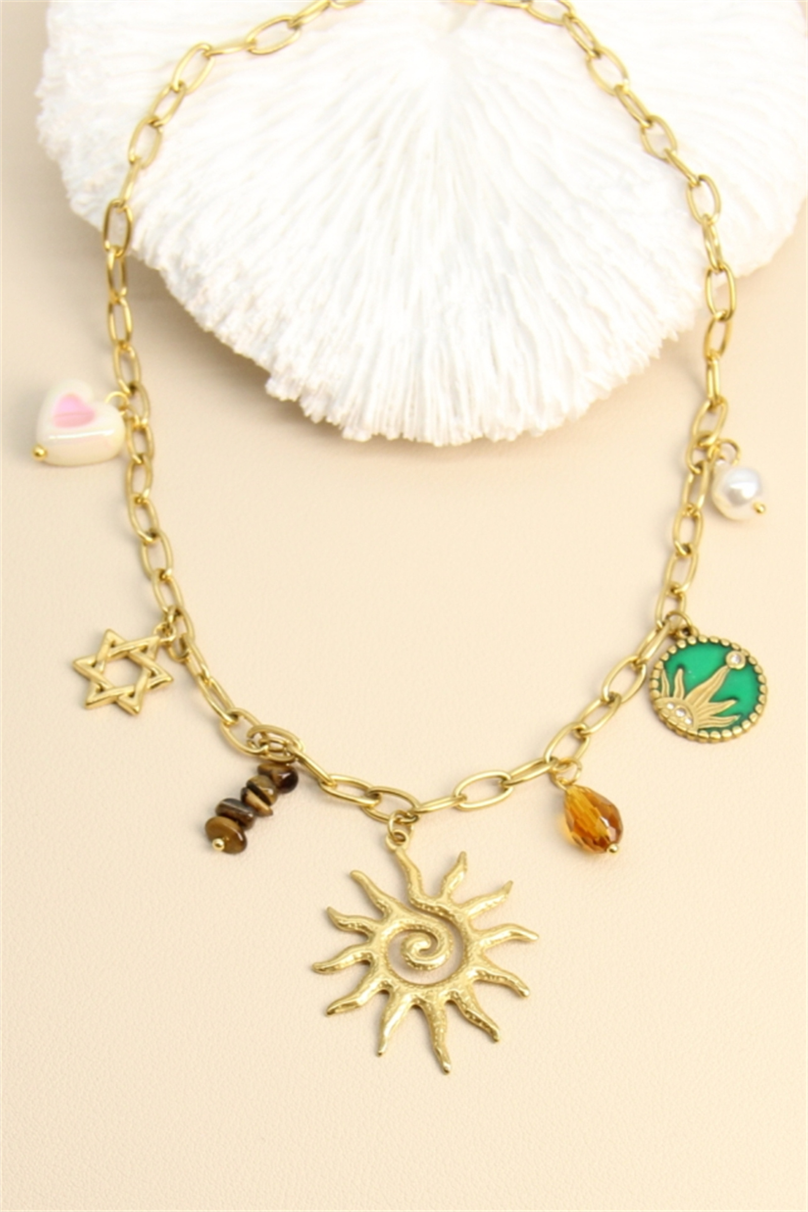Grossiste Bellissima - Collier “Cosmic Love” – Acier inoxydable