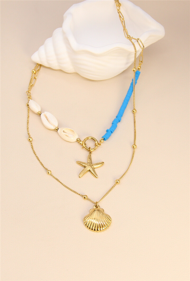Grossista Bellissima - Collana stella in acciaio inossidabile - eleganza marina