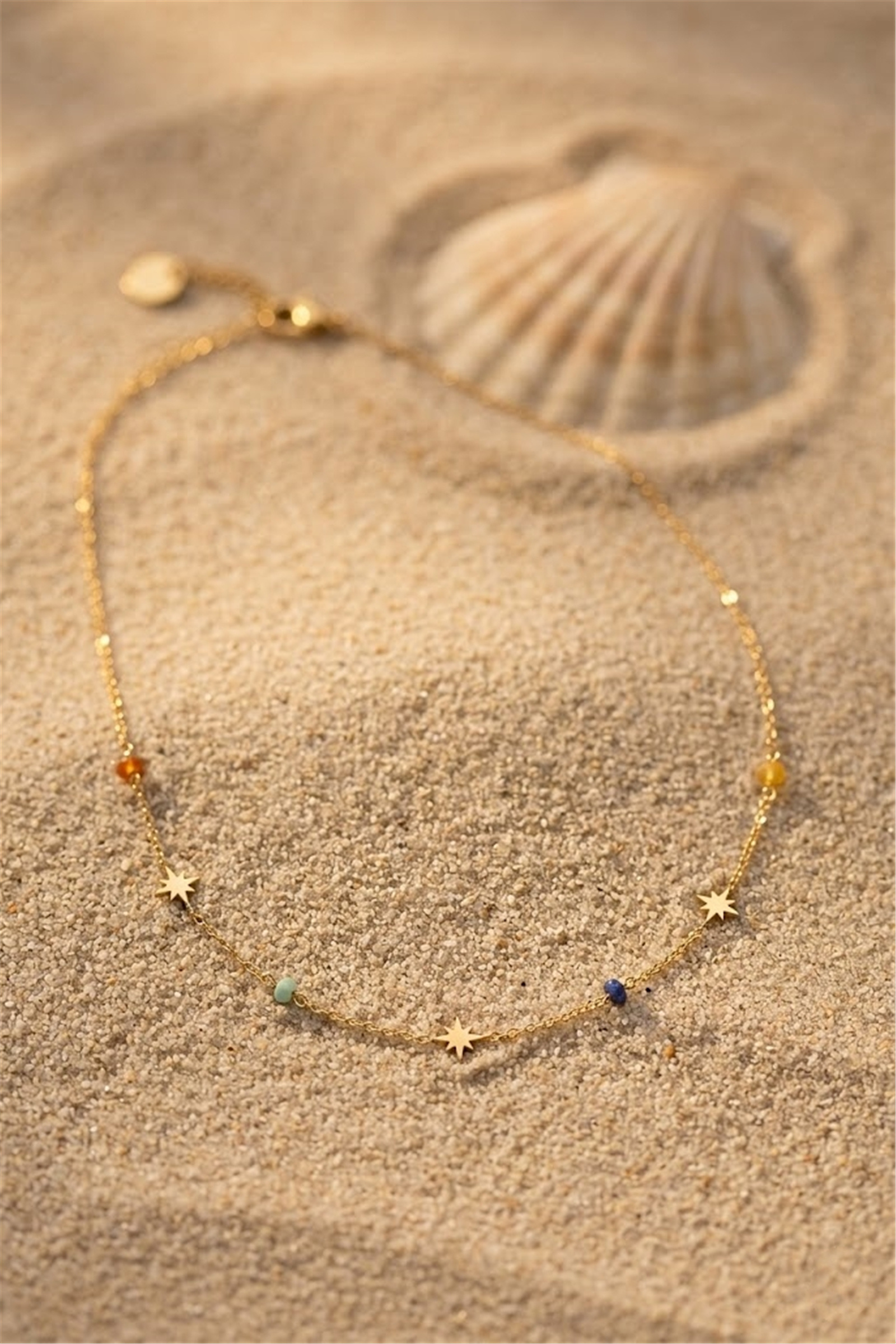 Grossiste Bellissima - Collier Étoile Acier Inoxydable Multicolore – Fin & Élégant