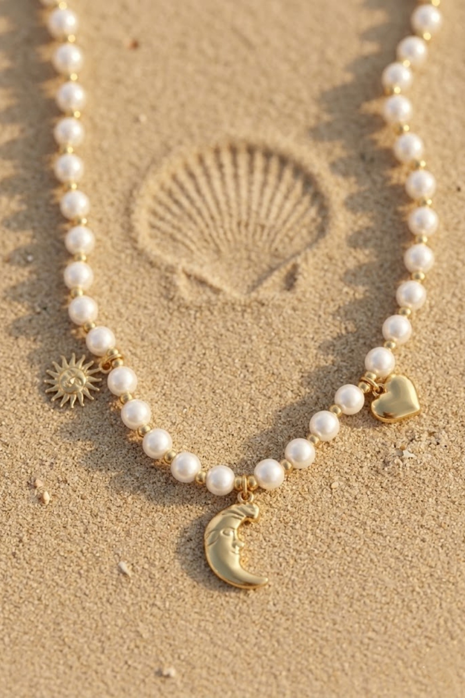 Grossiste Bellissima - Collier perle Lune Mystique – Élégance céleste