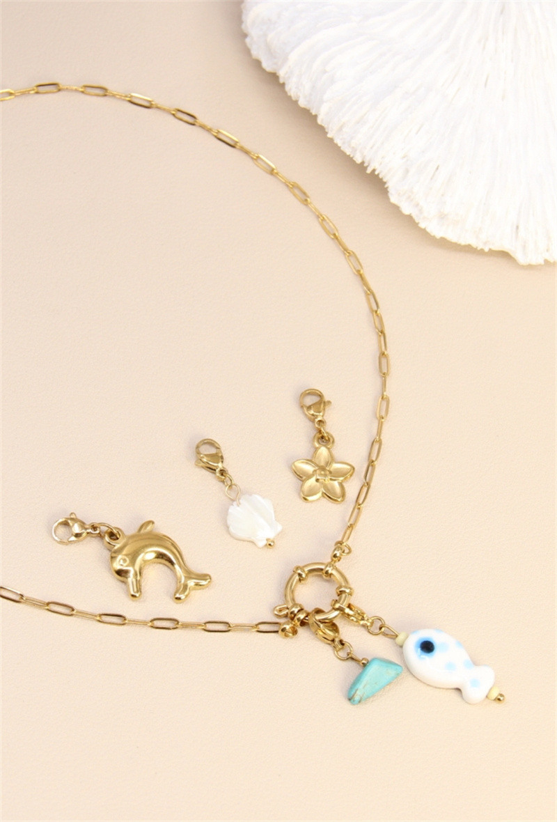 Wholesaler Bellissima - Customizable steel Steel CHARM'S necklace - your unique style