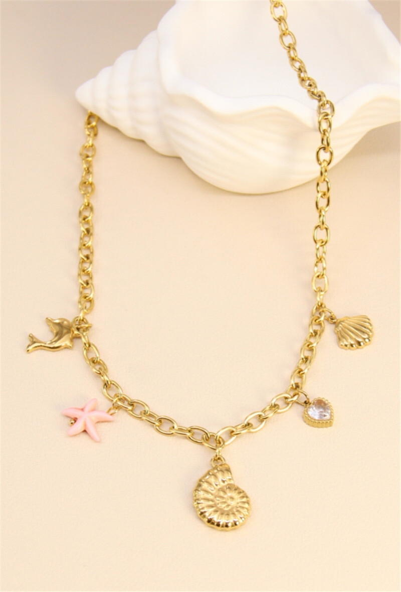 Wholesaler Bellissima - Elegant stainless steel trap necklace