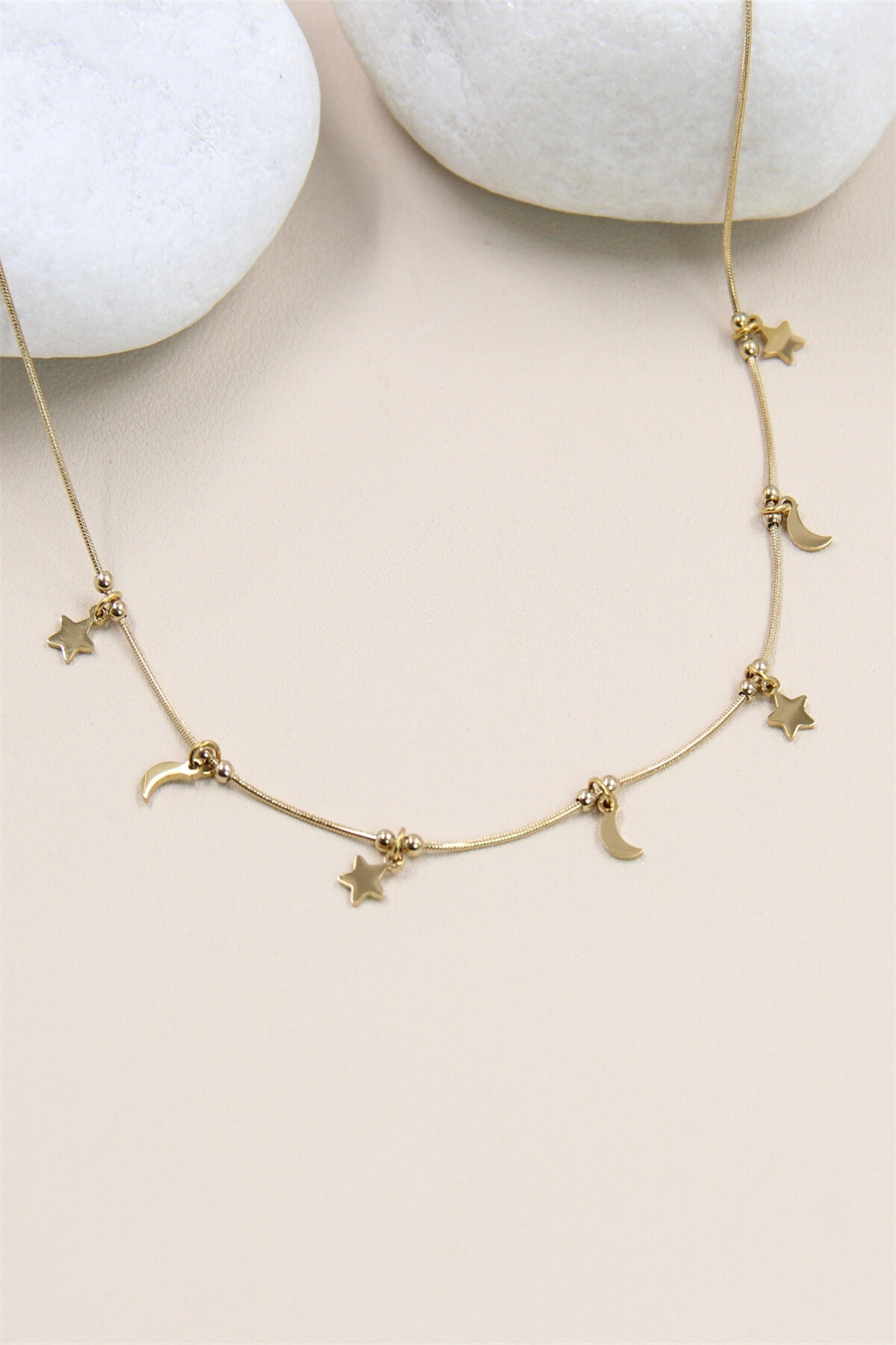 Wholesaler Bellissima - Stainless steel Charm's necklace - elegance and magic
