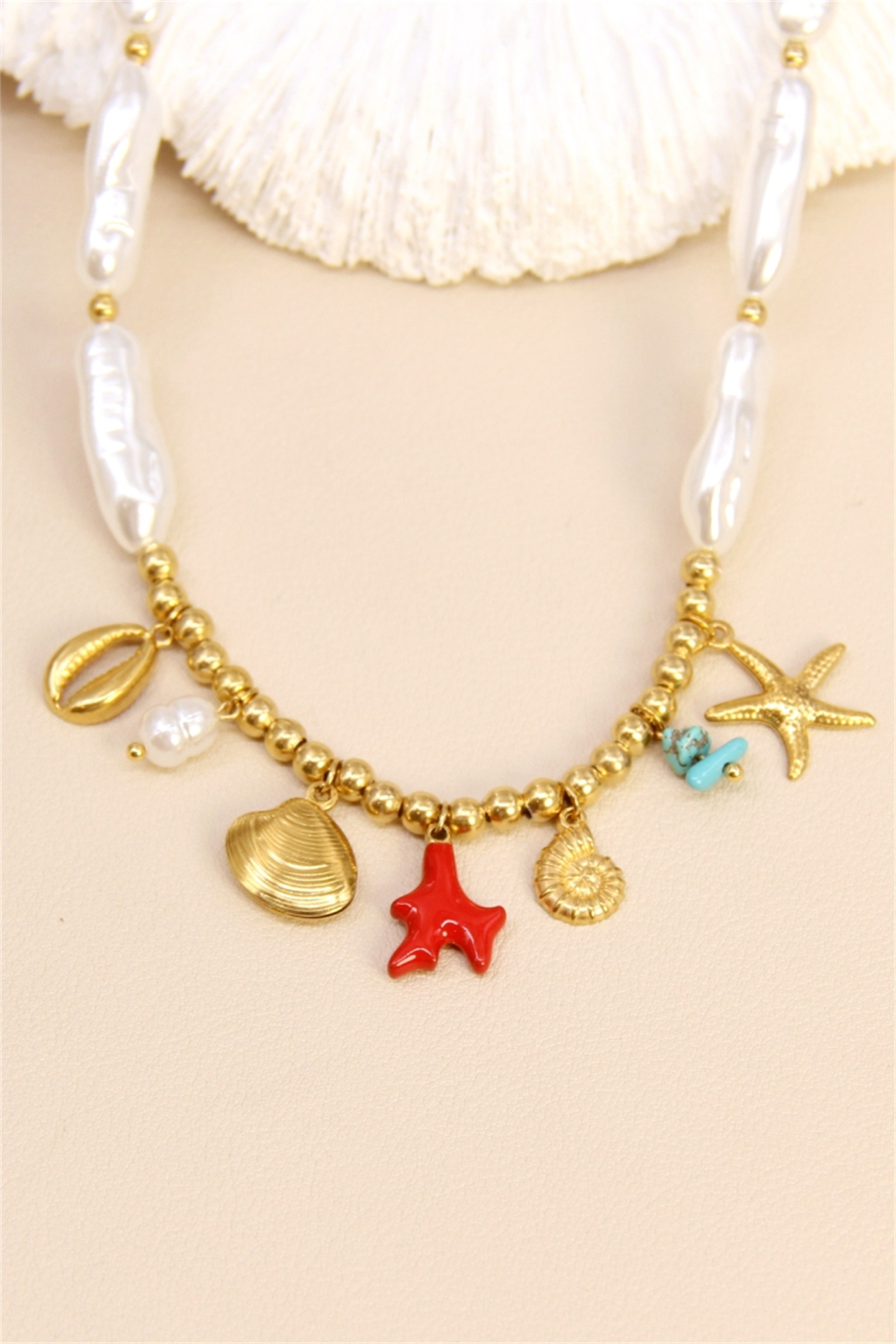 Grossiste Bellissima - Collier “Summer Vibes” – Esprit bord de mer