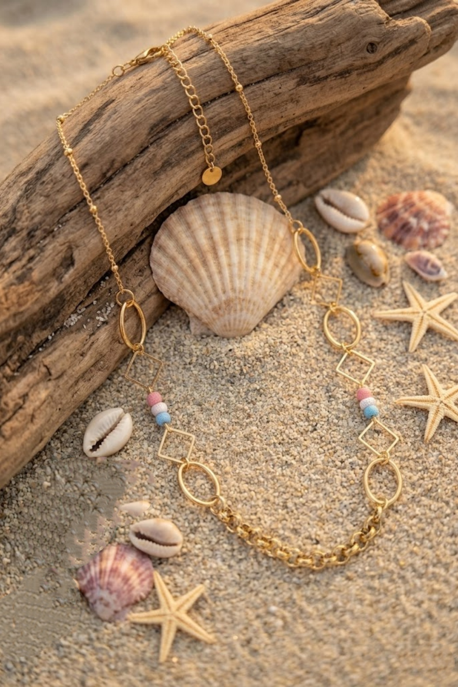Grossiste Bellissima - Collier Gros Maillons Acier Inoxydable – Style Moderne Tendance