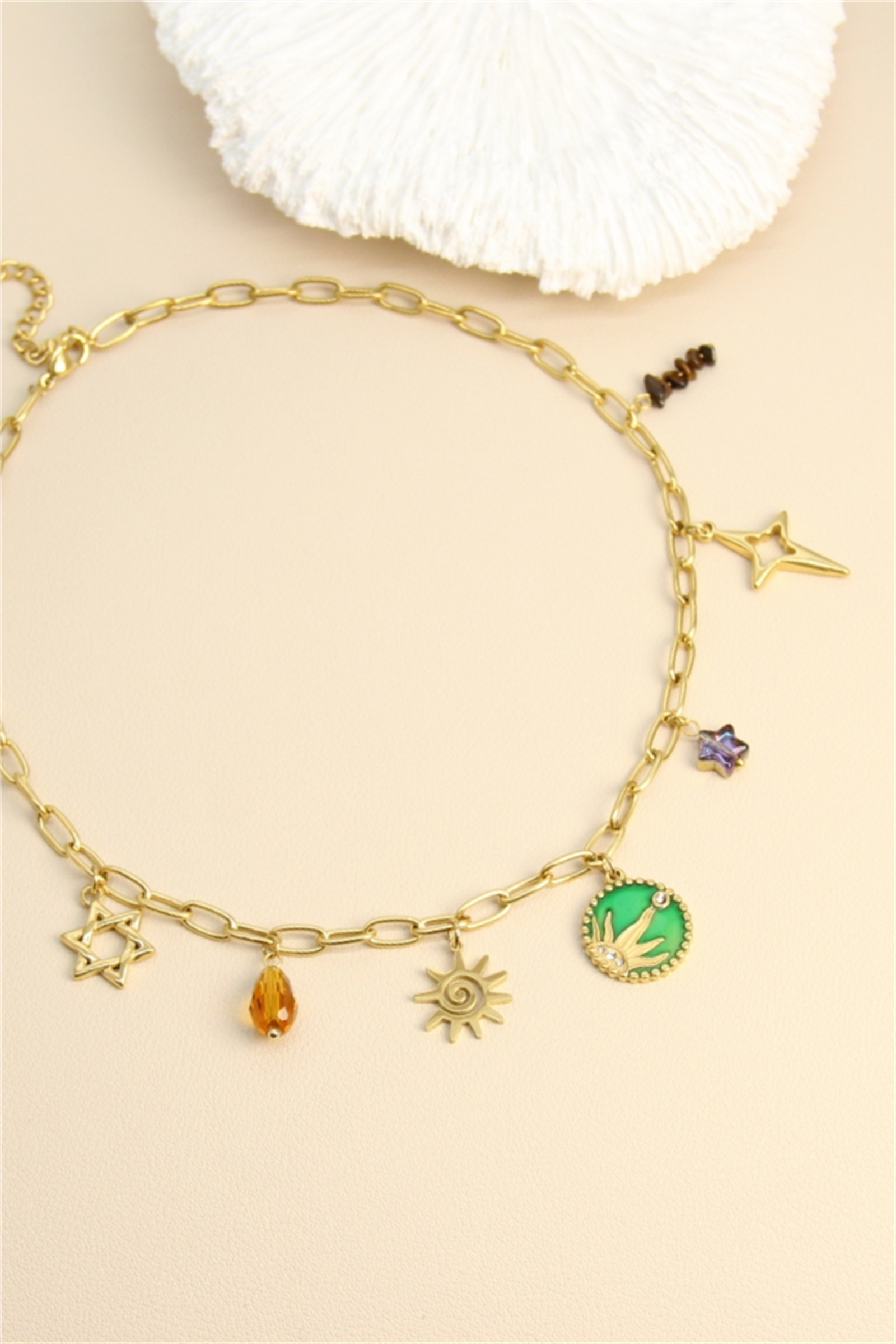 Mayorista Bellissima - Collar “Resplandor Solar” - Acero inoxidable