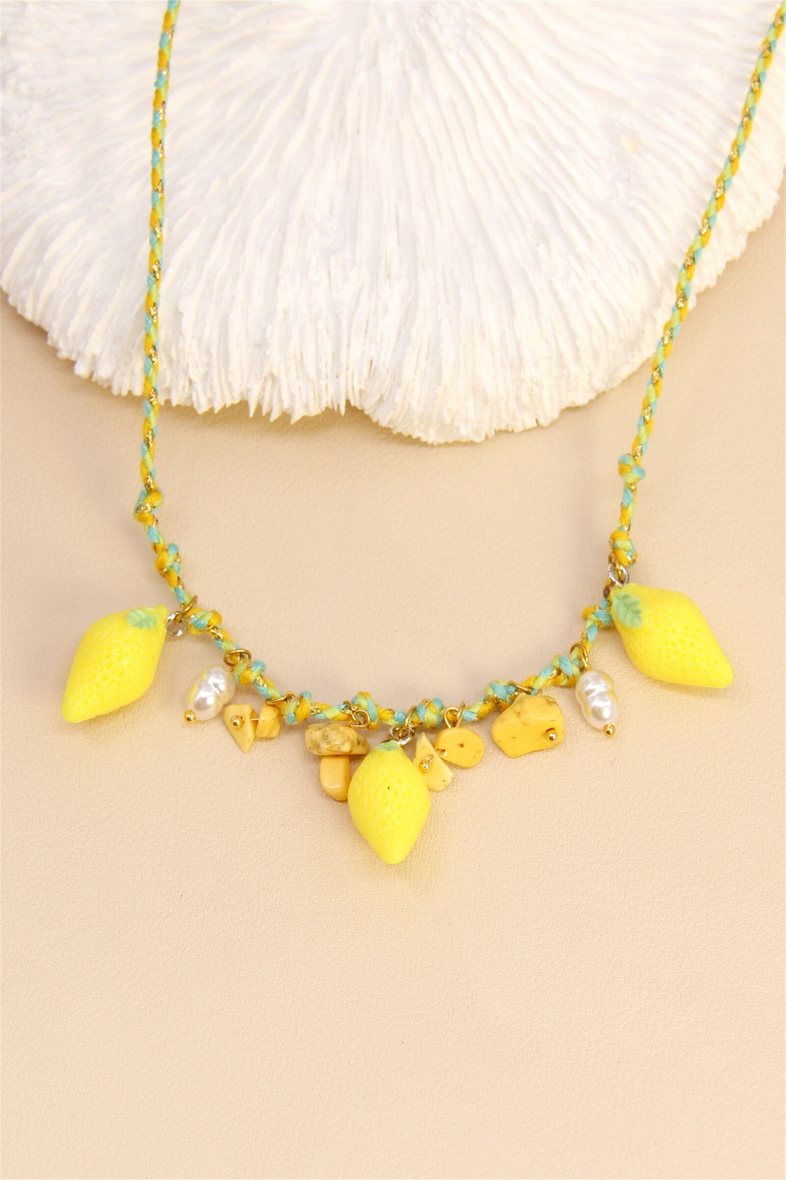 Großhändler Bellissima - Halskette “Dolce Limone” - Spritzige Frische