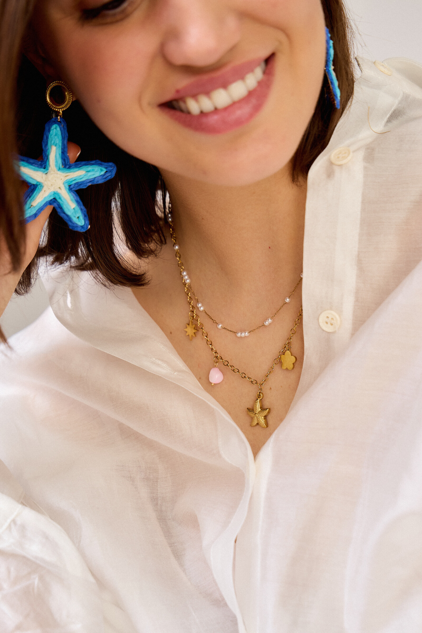 Grossiste Bellissima - Collier Étoile de Mer en Acier Inoxydable – Élégance Océanique