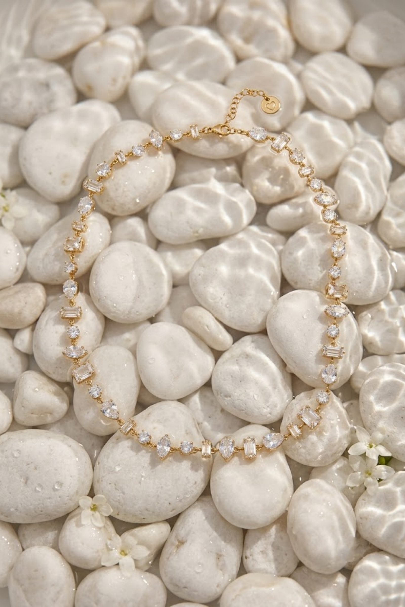 Grossiste Bellissima - Collier Strass Prestige en Acier Inoxydable – Un Éclat d'Exception