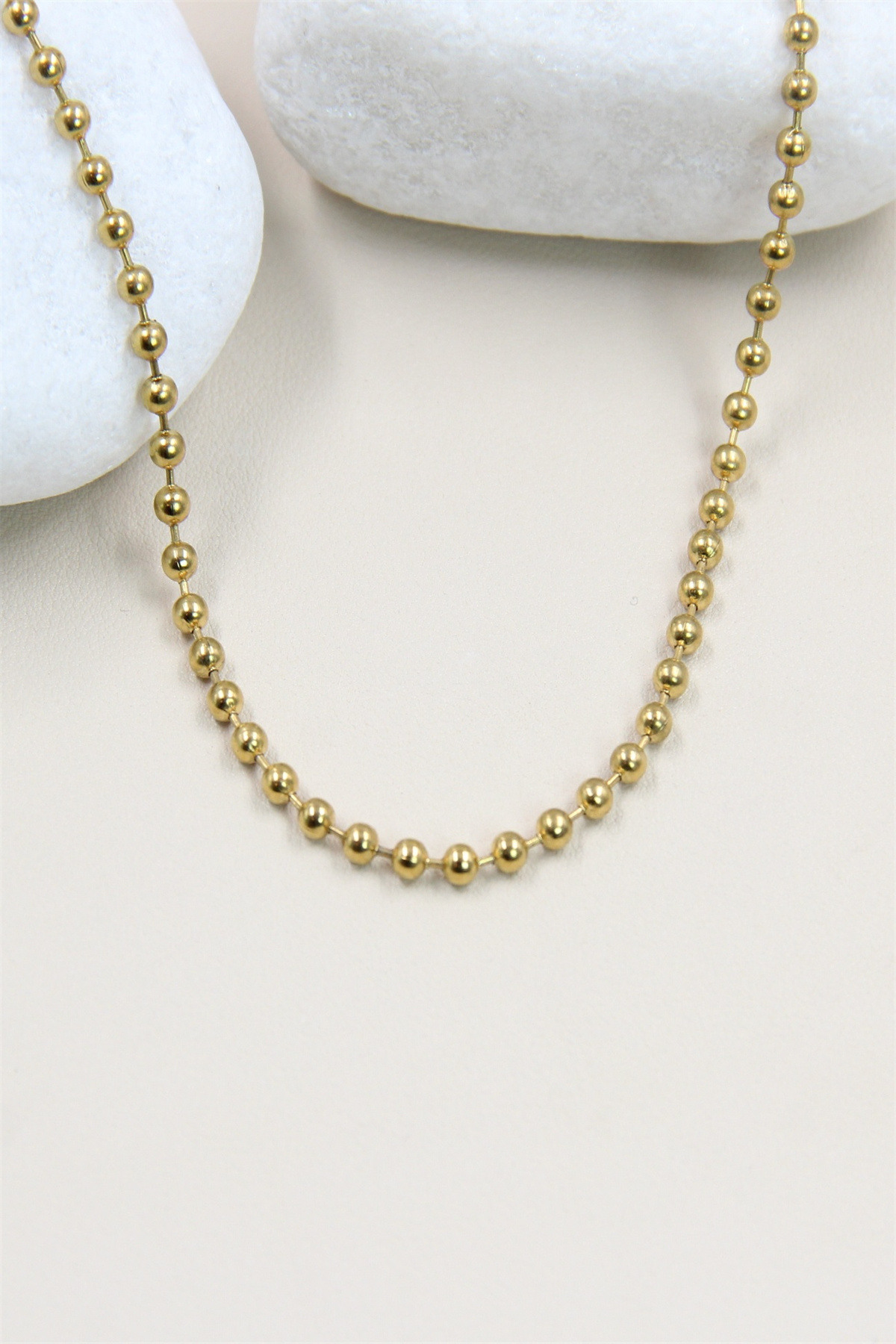 Grossiste Bellissima - Collier en Acier Inoxydable -Éclat Perlé