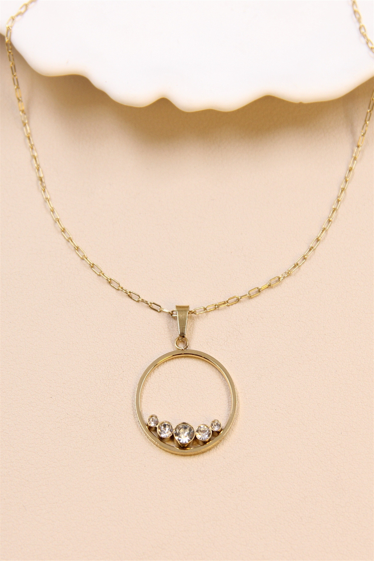 Großhändler Bellissima - Glänzende Edelstahl -Eleganzkette