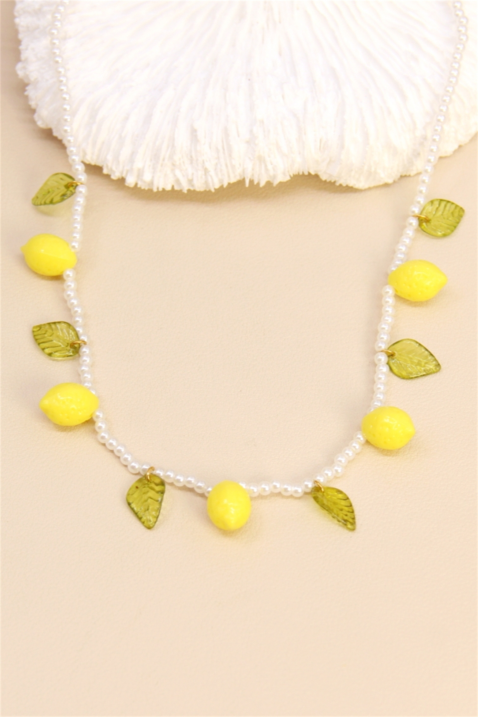 Grossiste Bellissima - Collier perlé citron – Esprit fruité & pétillant