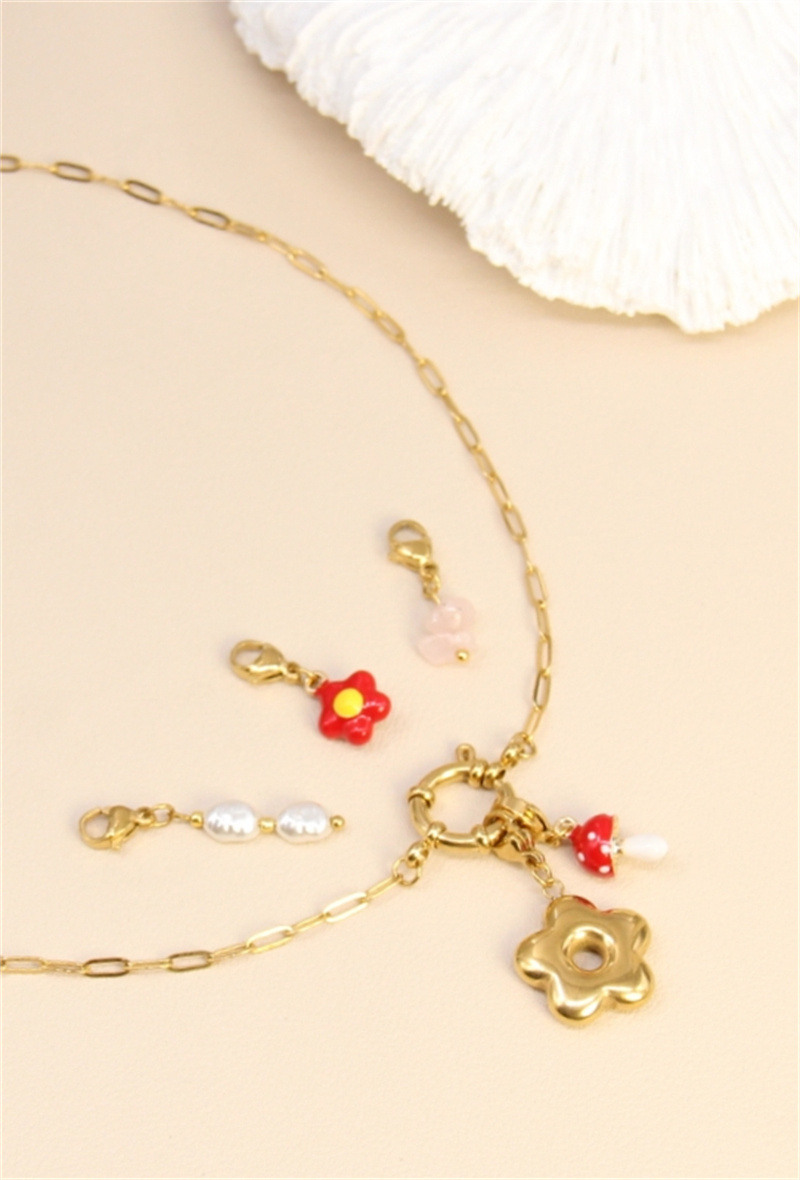 Grossiste Bellissima - Collier Charm's Fleur Personnalisable – Élégance et Créativité