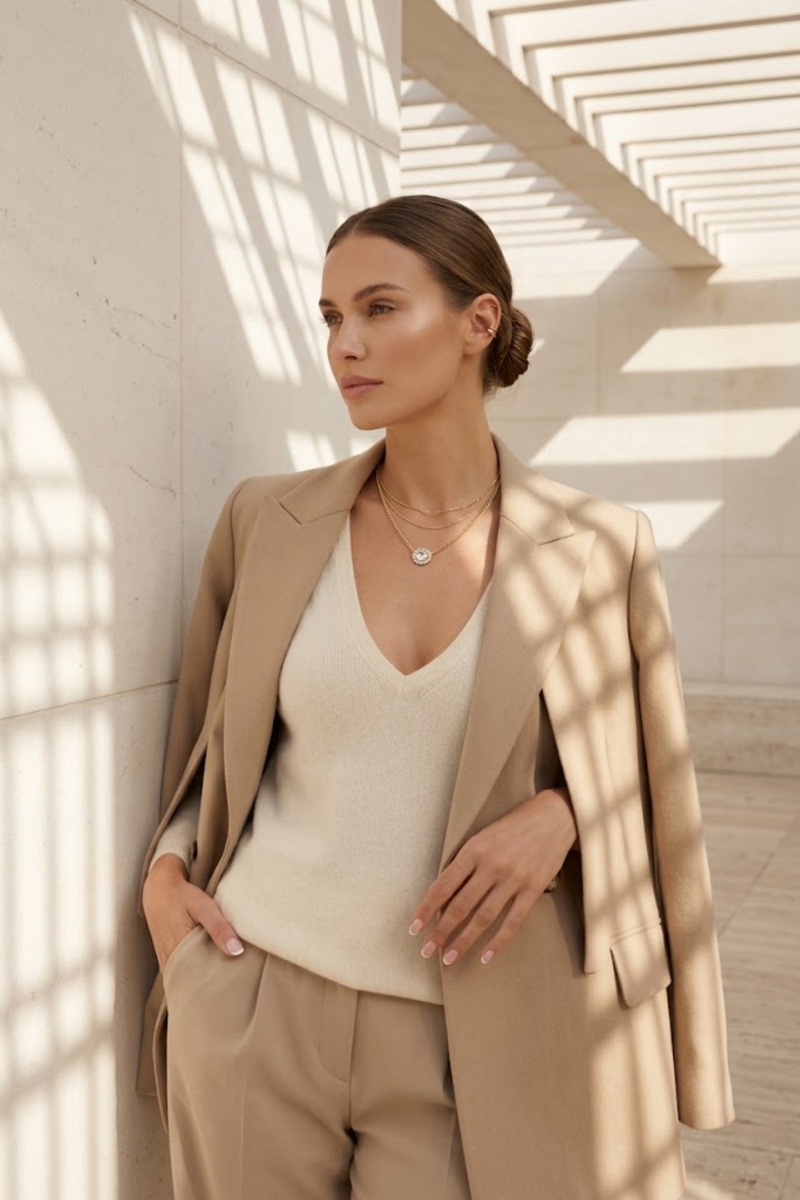 Grossiste Bellissima - Collier à pendentif soleil brillant en acier inoxydable