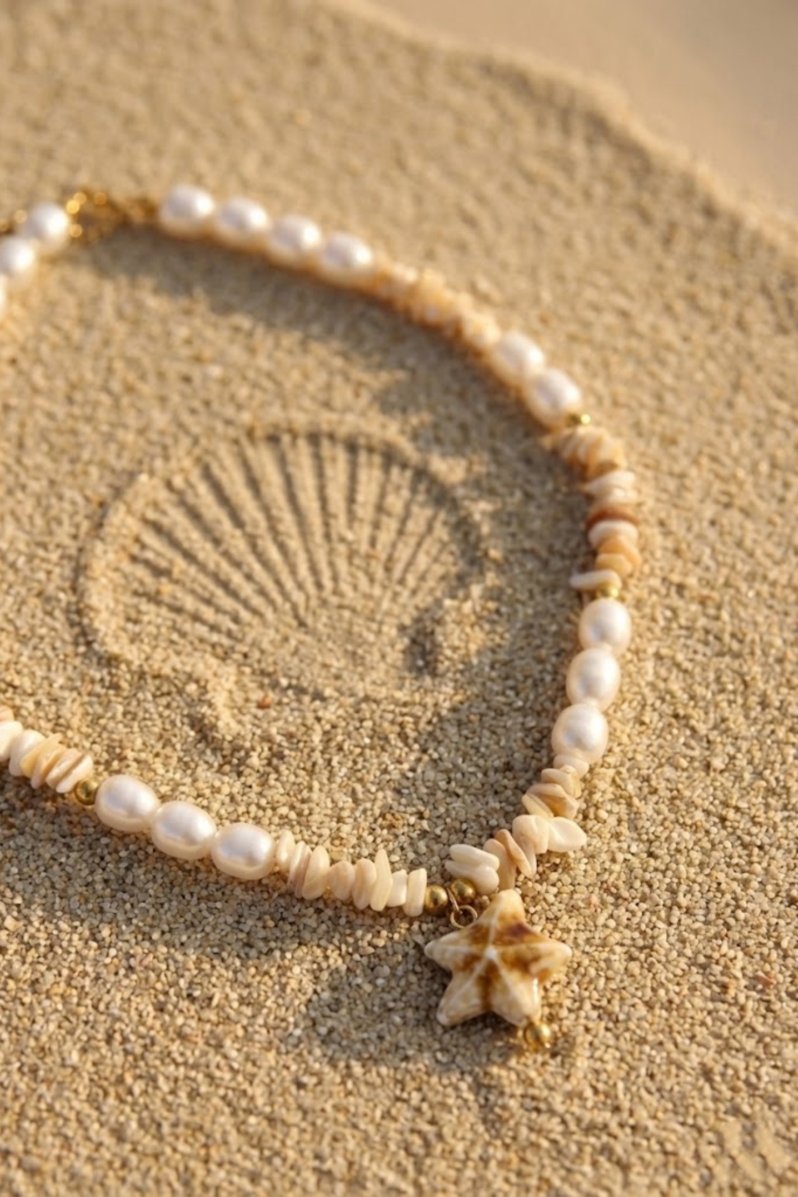 Grossiste Bellissima - Collier étoile de mer – Nacre & perles