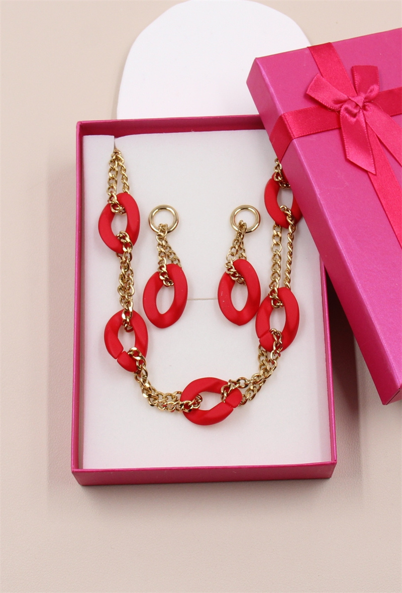 Mayorista Bellissima - Conjunto de malla de resina de acero inoxidable con joyero.