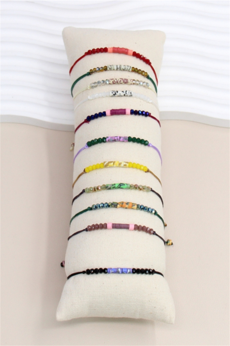 Grossiste Bellissima - Lot de 12 bracelets orné de pierreavec présentoir inclus