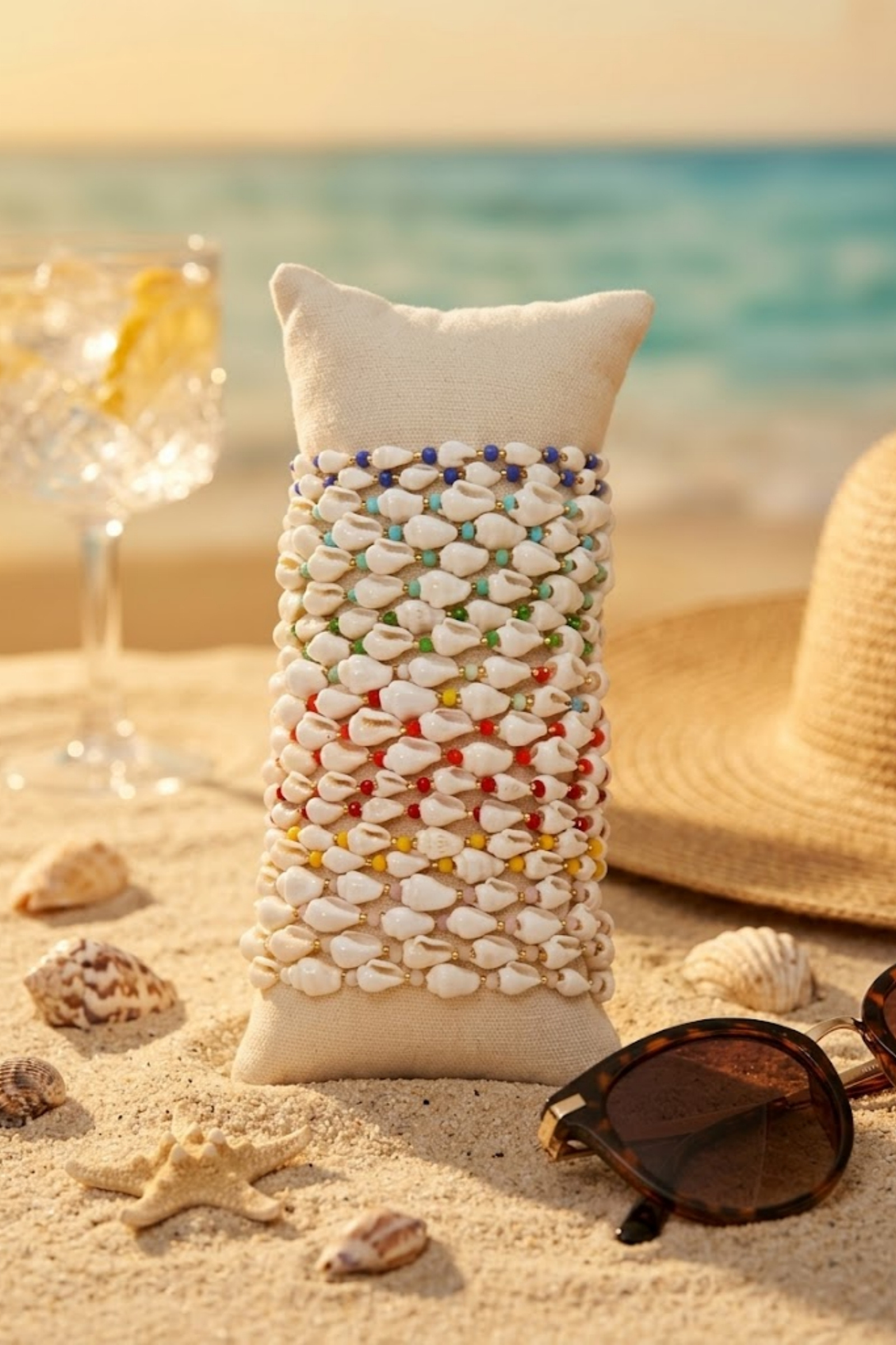 Mayorista Bellissima - Lote de 20 Pulseras de Conchas Tema Marino – Joyería Bohemia de Verano & Expositor Gratis