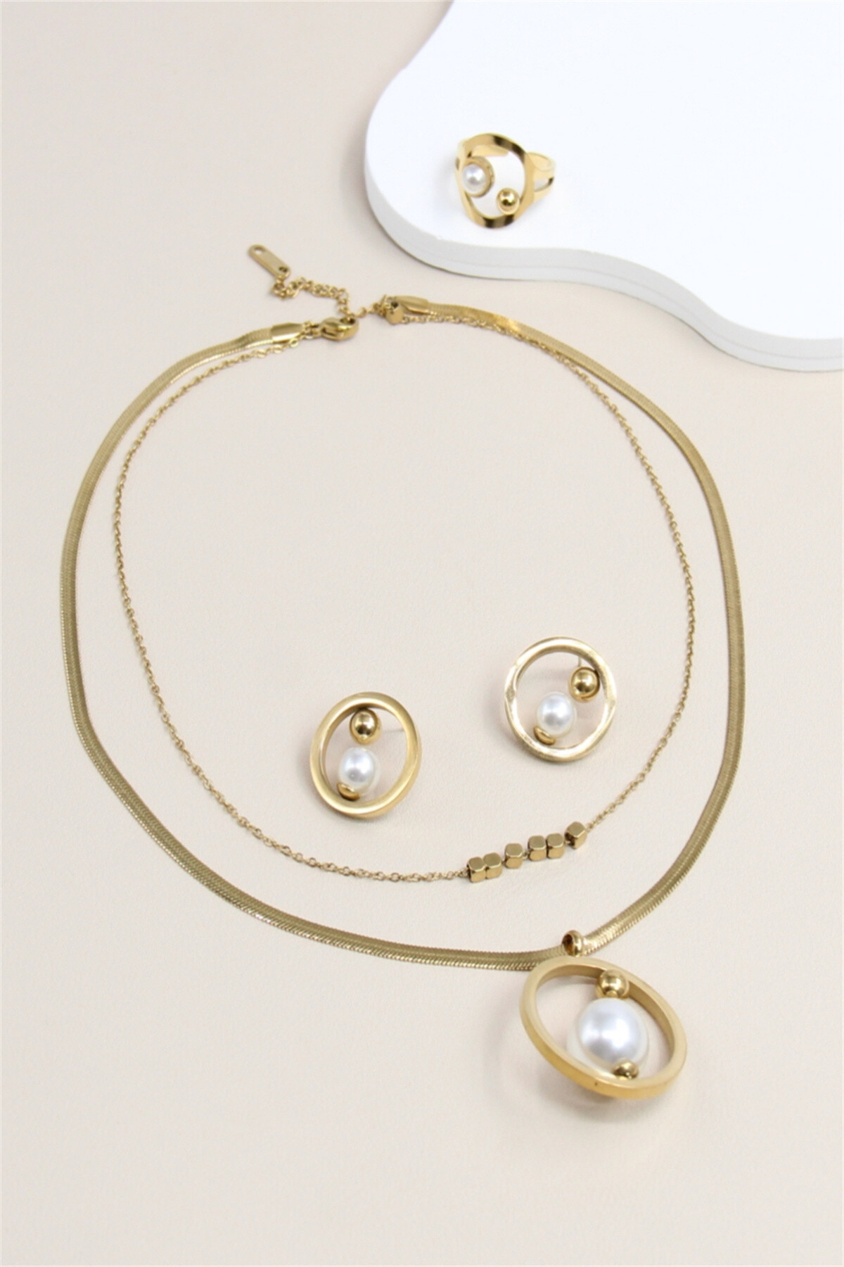 Mayorista Bellissima - Conjunto de acero inoxidable con pedrería: brillo y sofisticación