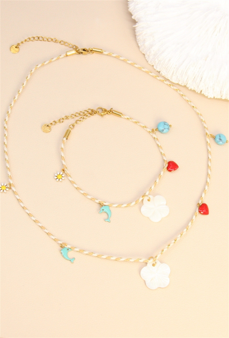Wholesaler Bellissima - Stainless steel charm's cord set - modern elegance on the edge