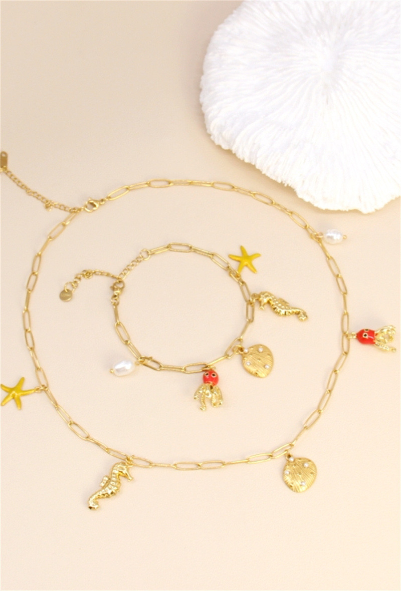 Wholesaler Bellissima - Charm's set in stainless steel - the irresistible ocean call!