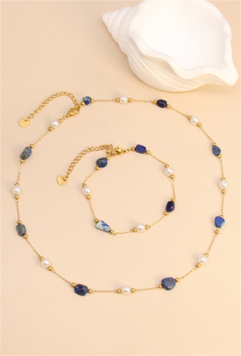 Mayorista Bellissima - Stone & Pearl - elegancia natural de acero inoxidable