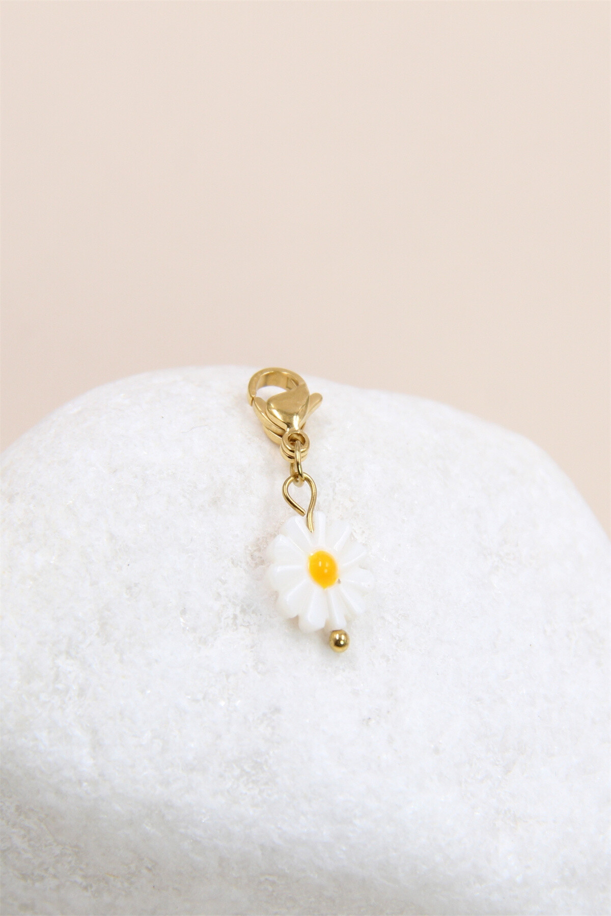 Wholesaler Bellissima - Stainless Steel Flower Charm Pendant - Floral Elegance