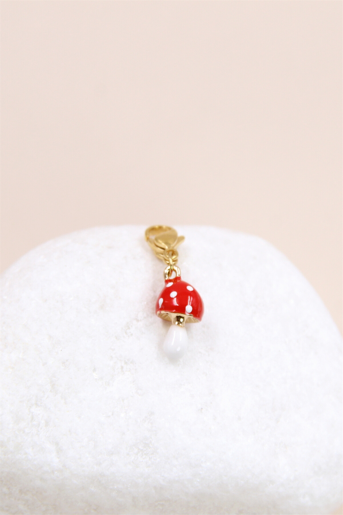 Großhändler Bellissima - Pilz-Charm-Anhänger aus Edelstahl – ein Modeschmuck