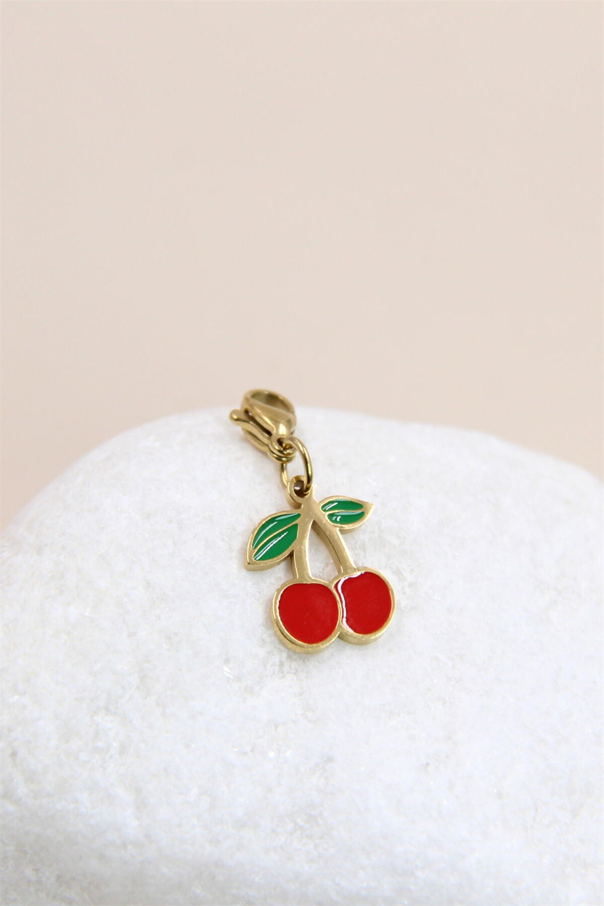 Wholesaler Bellissima - Cherry Pendant in Stainless Steel - Gourmet Elegance