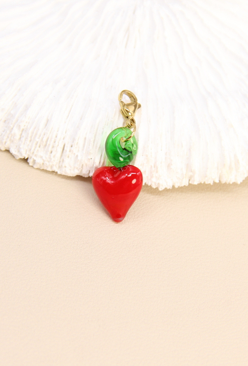 Grossiste Bellissima - Charm’s Piment Rouge en Verre – Porte-bonheur Méditerranéen
