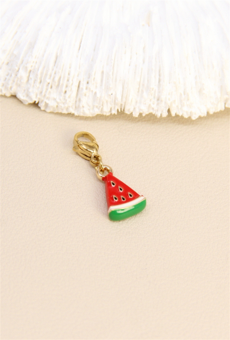 Grossiste Bellissima - Pendentif Pastèque Charm's en Acier Inoxydable – Fraîcheur et Originalité