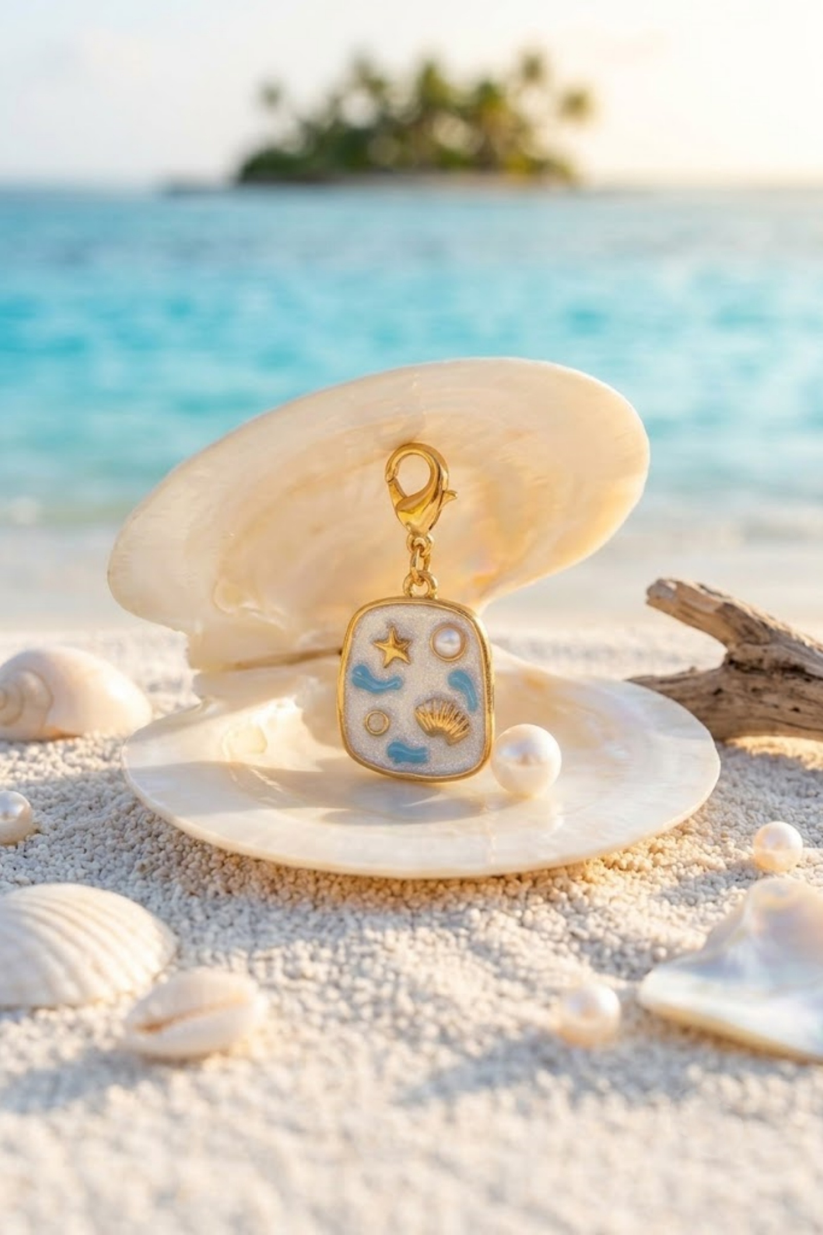 Grossiste Bellissima - Charms Médaillon Marin en Acier Inoxydable – Esprit Bord de Mer
