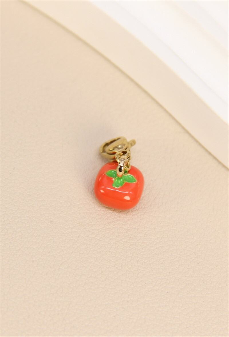 Grossiste Bellissima - Pendentif Tomate en Acier Inoxydable