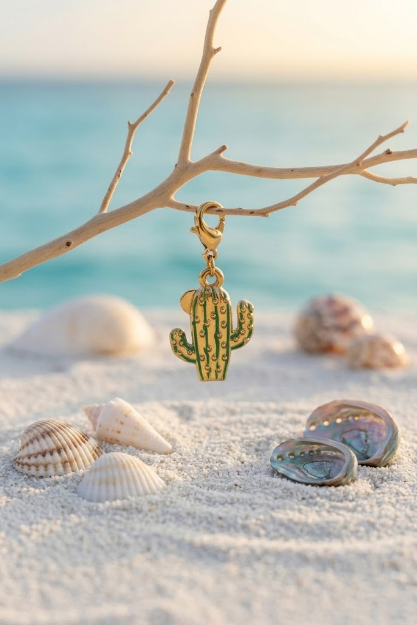 Grossista Bellissima - Pendente Cactus in Acciaio Inossidabile – Un Tocco di Natura & Tendenza