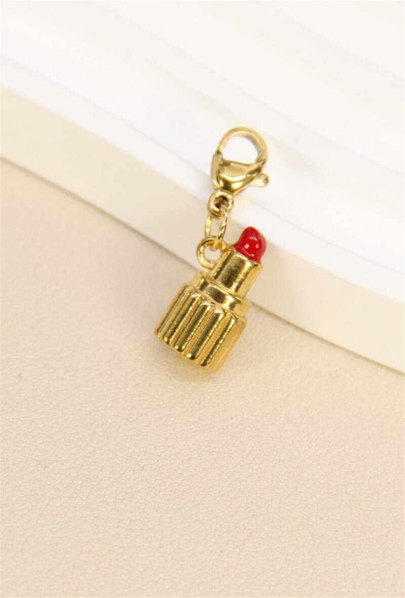 Grossista Bellissima - Rossetto Pendant - Glamour osseo in acciaio inossidabile