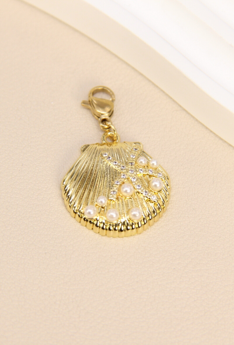 Grossiste Bellissima - Pendentif Coquillage Perlé - Élégance et Originalité