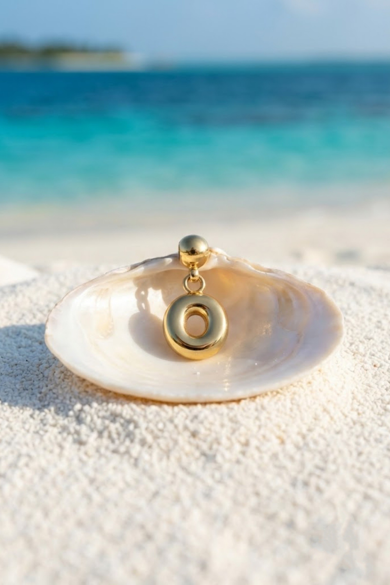 Mayorista Bellissima - Colgante de Letra Personalizable de Acero Inoxidable Dorado – Para Cadena Deslizante