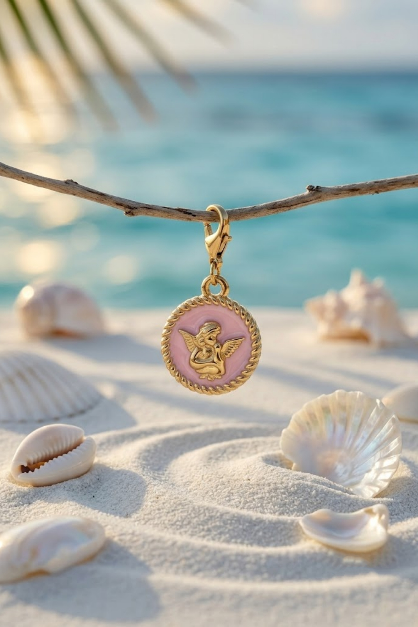 Grossiste Bellissima - Charms Ange Rose en Acier Inoxydable – Douceur & Protection