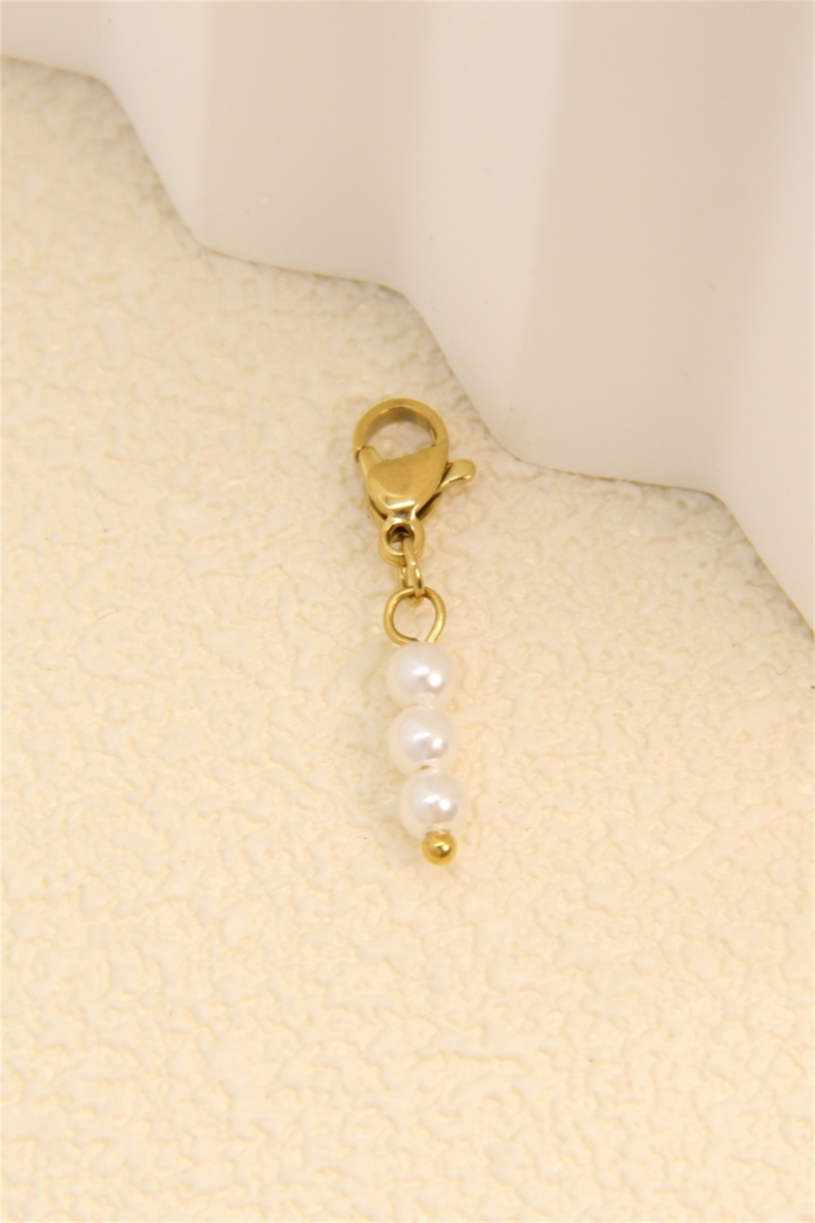 Grossiste Bellissima - Charm perles acier inoxydable doré – Pendentif personnalisé raffiné