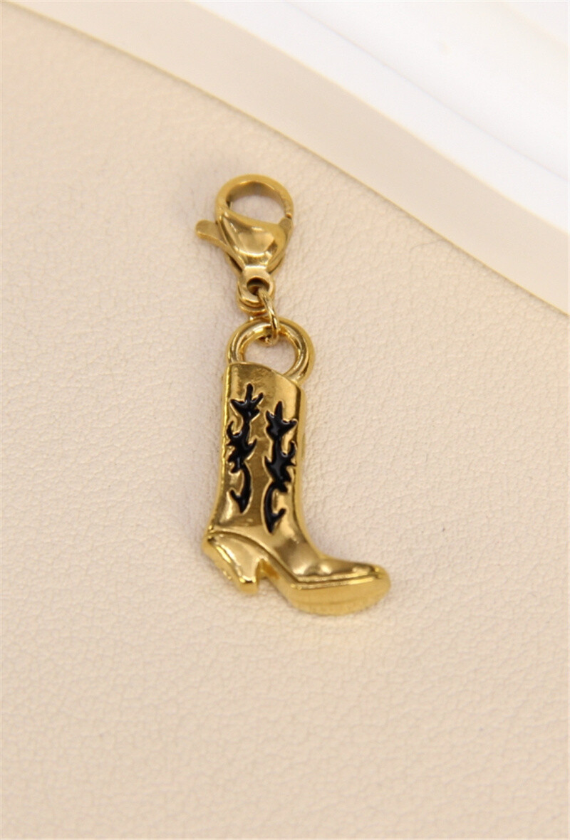 Grossiste Bellissima - Pendentif botte en acier inoxydable – Style audacieux et unique