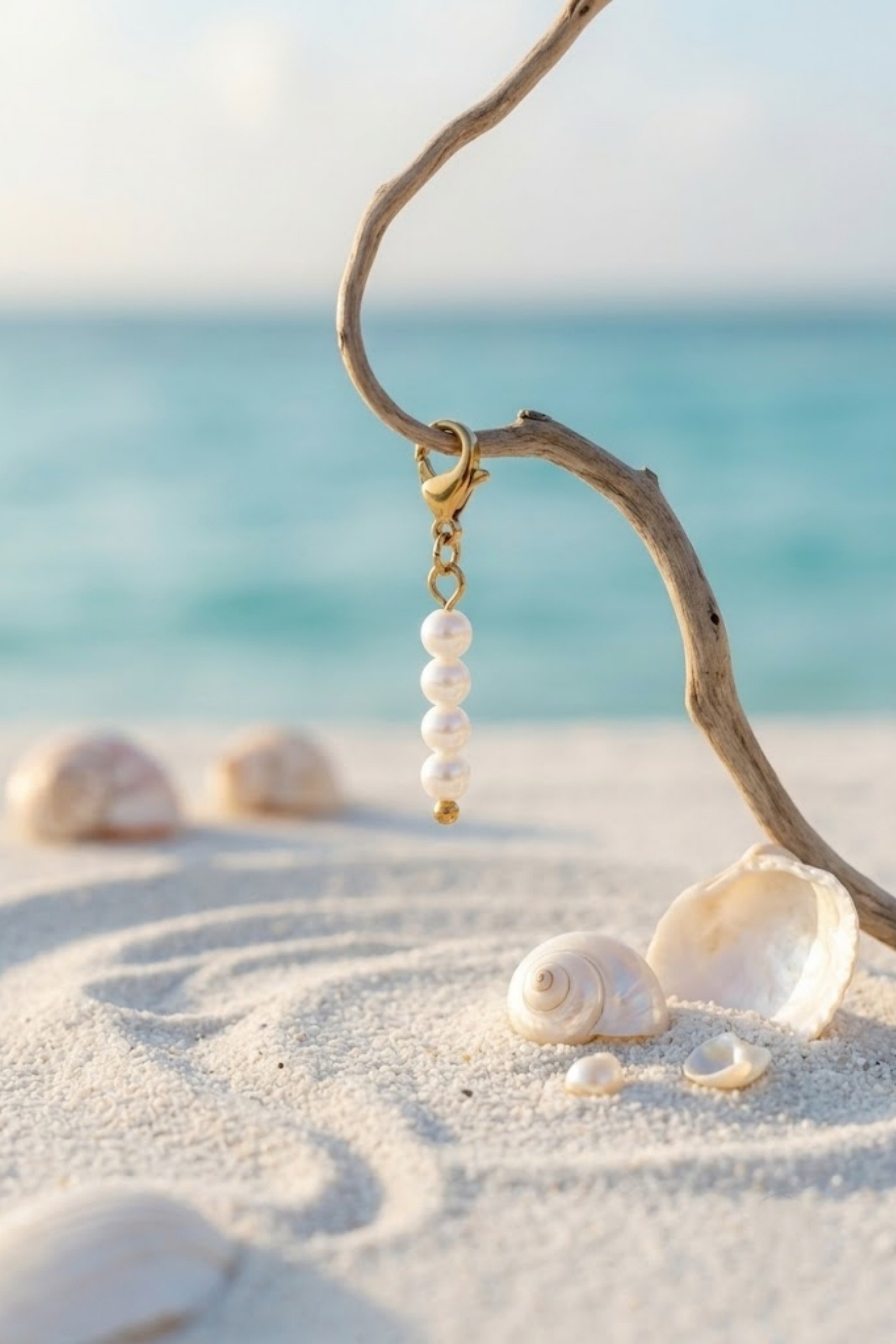 Grossista Bellissima - Pendente di Perle in Acciaio Inossidabile – Eleganza Minimalista