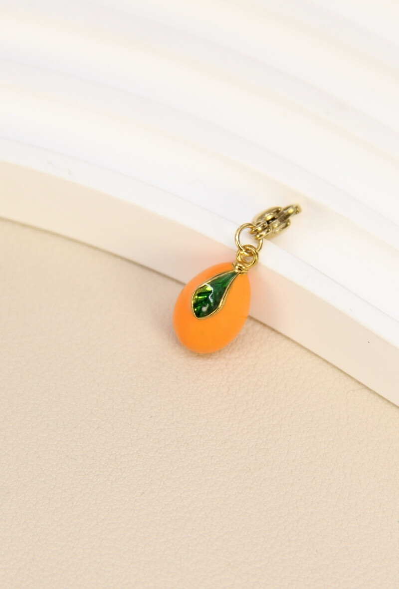 Grossista Bellissima - Ciondolo di mango in acciaio inossidabile - esotismo creativo