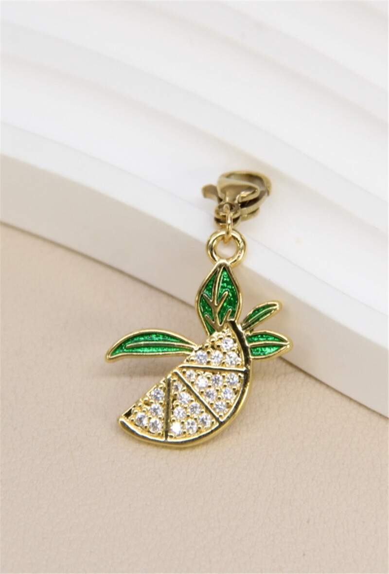 Grossiste Bellissima - Pendentif citron en acier inoxydable – Éclat fruité et raffiné