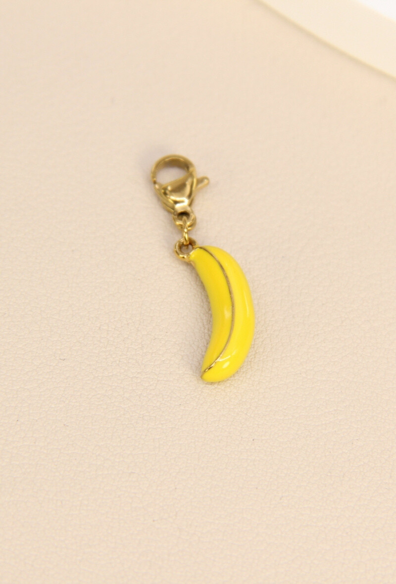 Grossista Bellissima - BANANA PENDANT - Fantasy in acciaio inossidabile tropicale